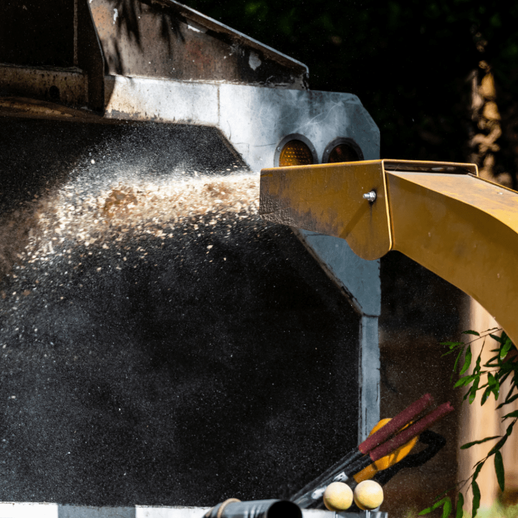 Wood chipper used by QLD Tree Service