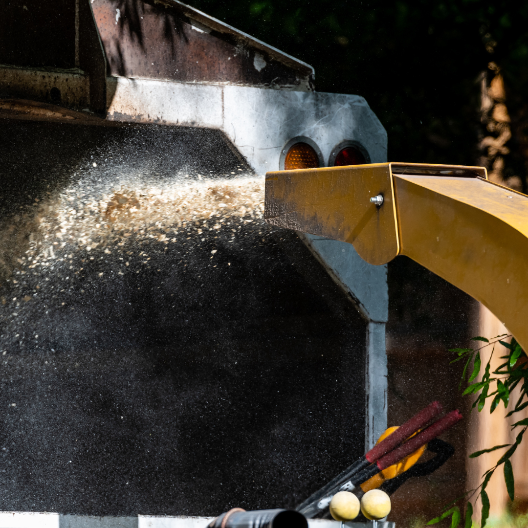 Wood chipper used by QLD Tree Service